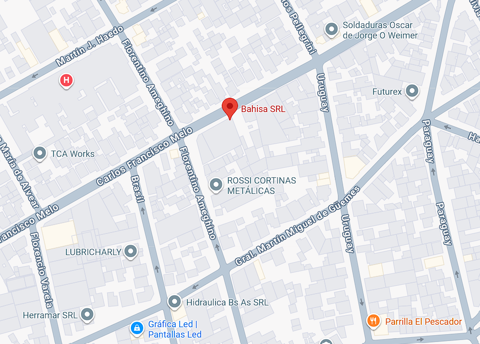 Ubicación de J.A.F Indumentaria